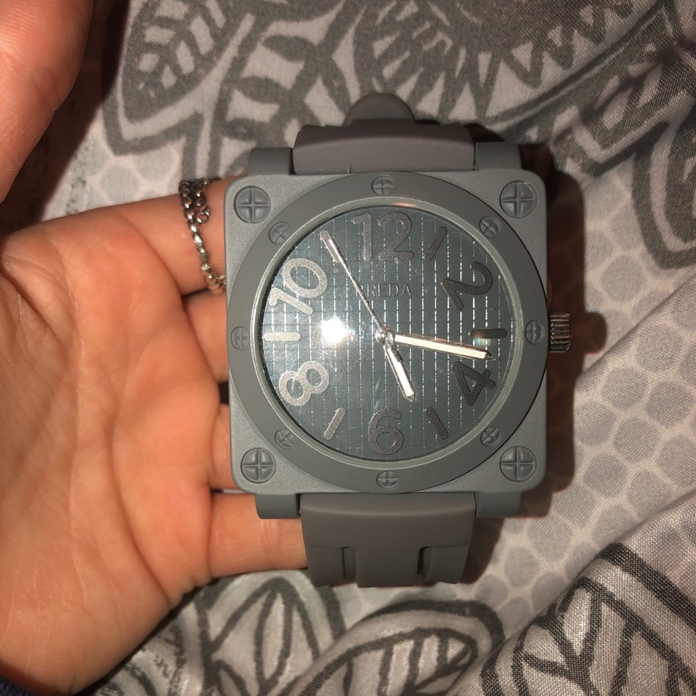 grey faced watch